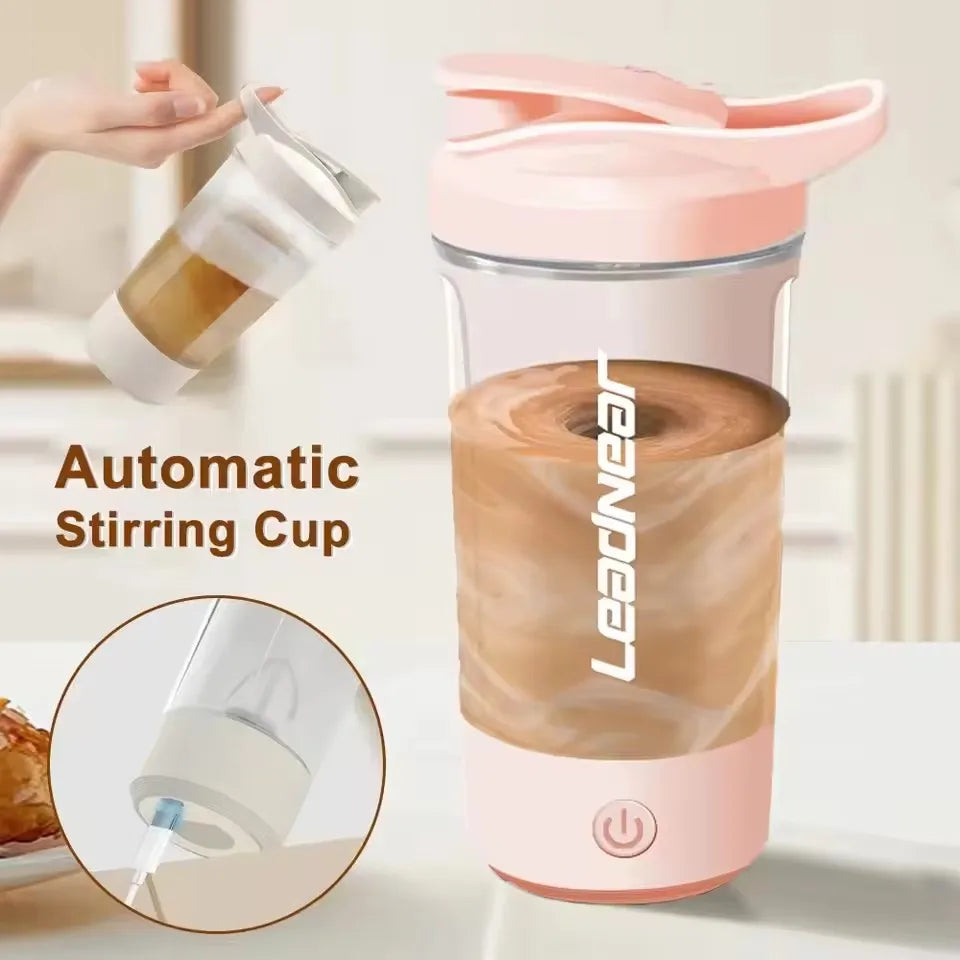 Portable Electric Blender Cup – Automatic Protein Shaker for Gym, Travel & Home