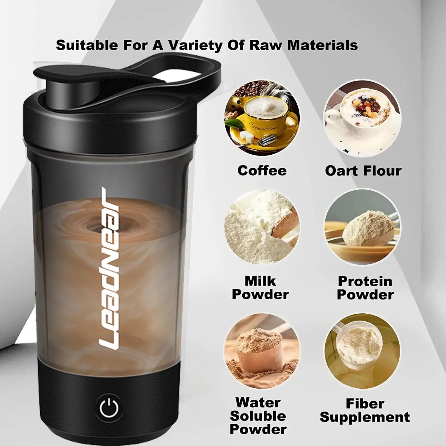 Portable Electric Blender Cup – Automatic Protein Shaker for Gym, Travel & Home