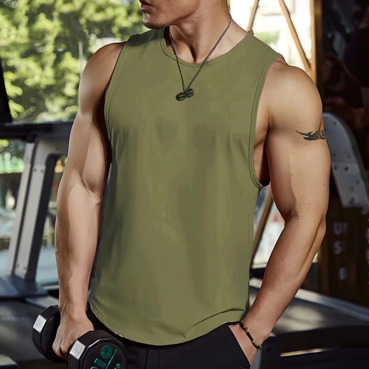 Men’s Fitness Tank Top – Summer Cotton Gym Vest, Sleeveless Muscle Shirt for Bodybuilding & Jogging