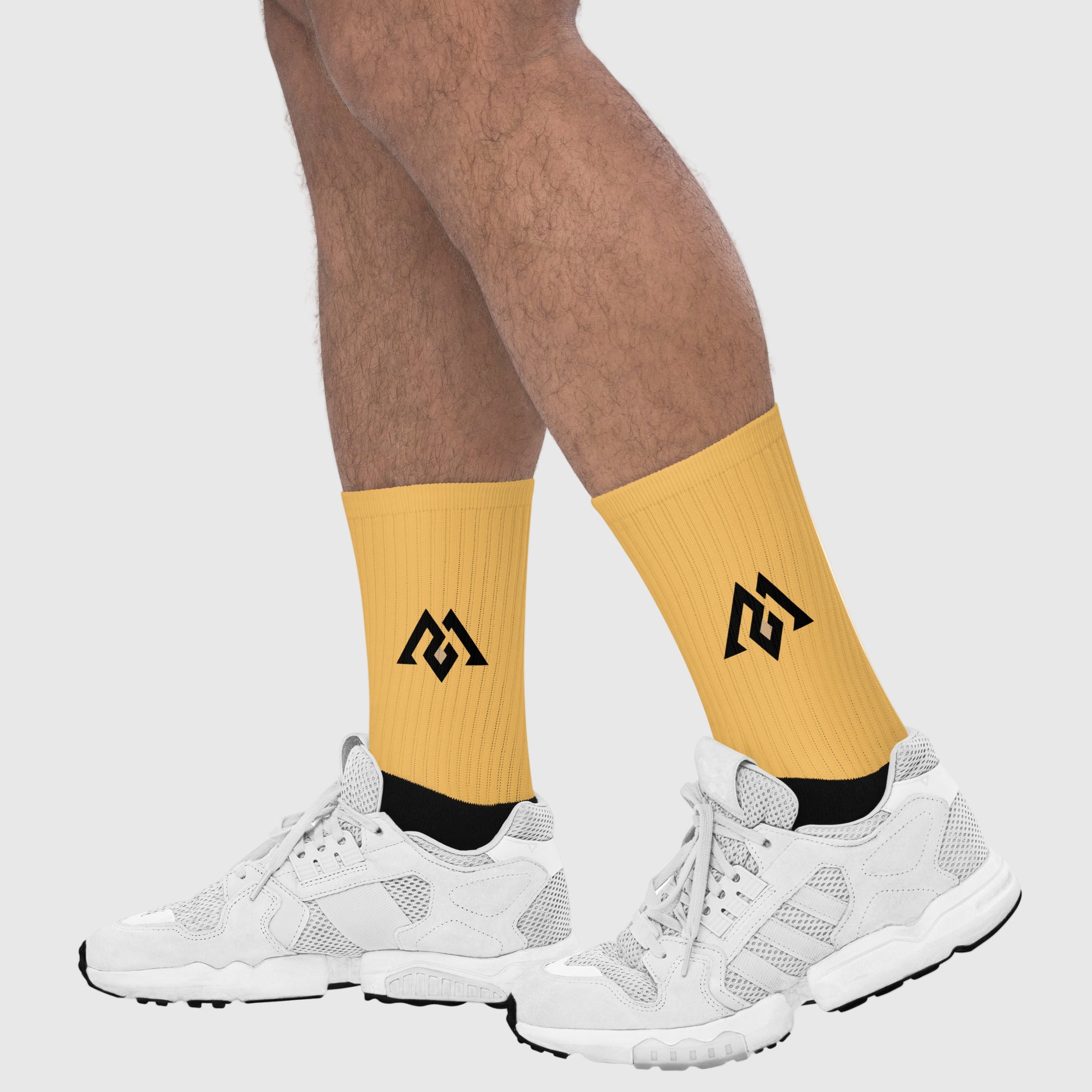 Close-up of Active Aegis Performance Crew Socks showcasing cushioned sole, ribbed upper, and breathable cotton blend — ideal for gym workouts, running, and everyday wear.