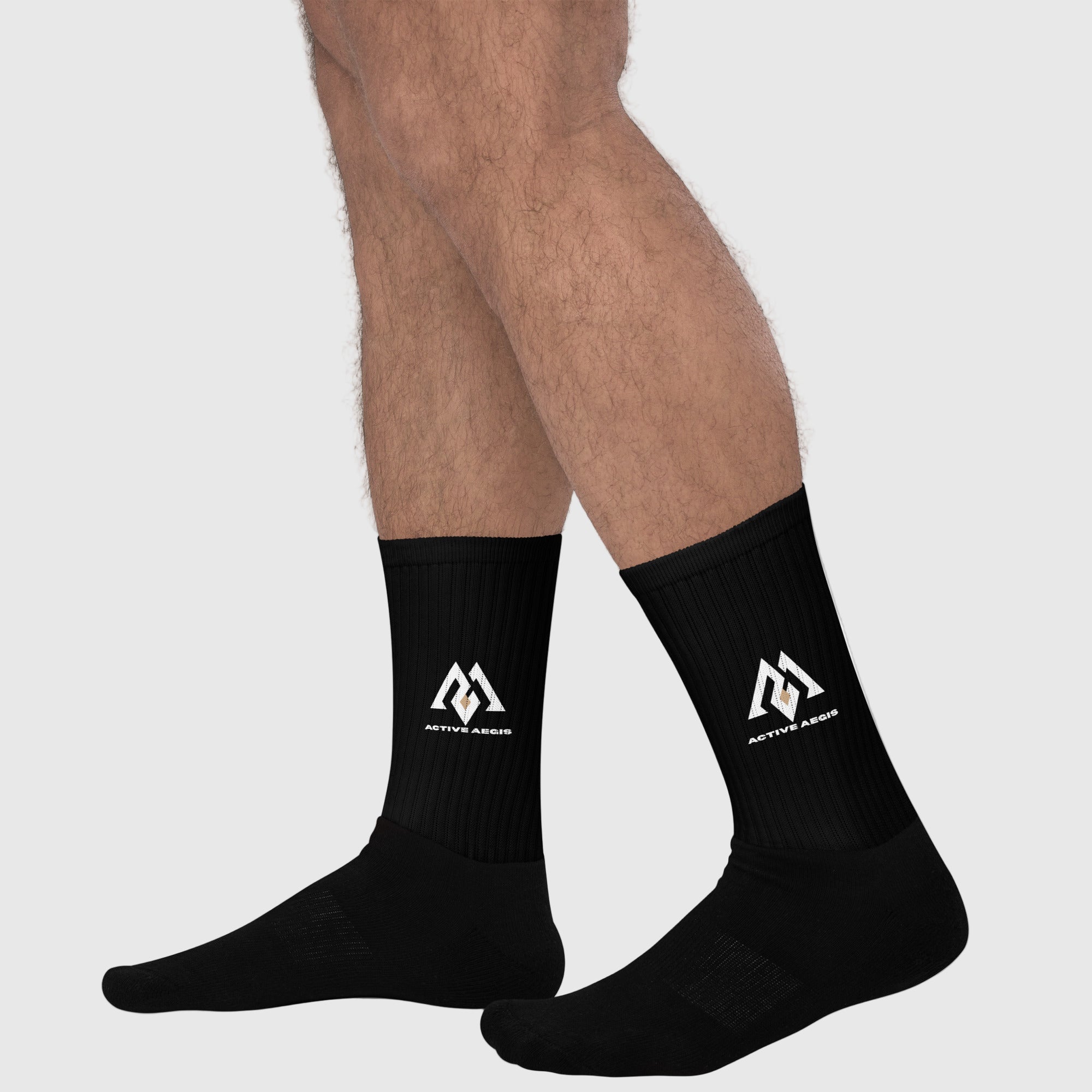 Close-up of Active Aegis Women’s Performance Socks highlighting breathable fabric, cushioned sole, and sleek fit — ideal for gym, yoga, and everyday comfort.