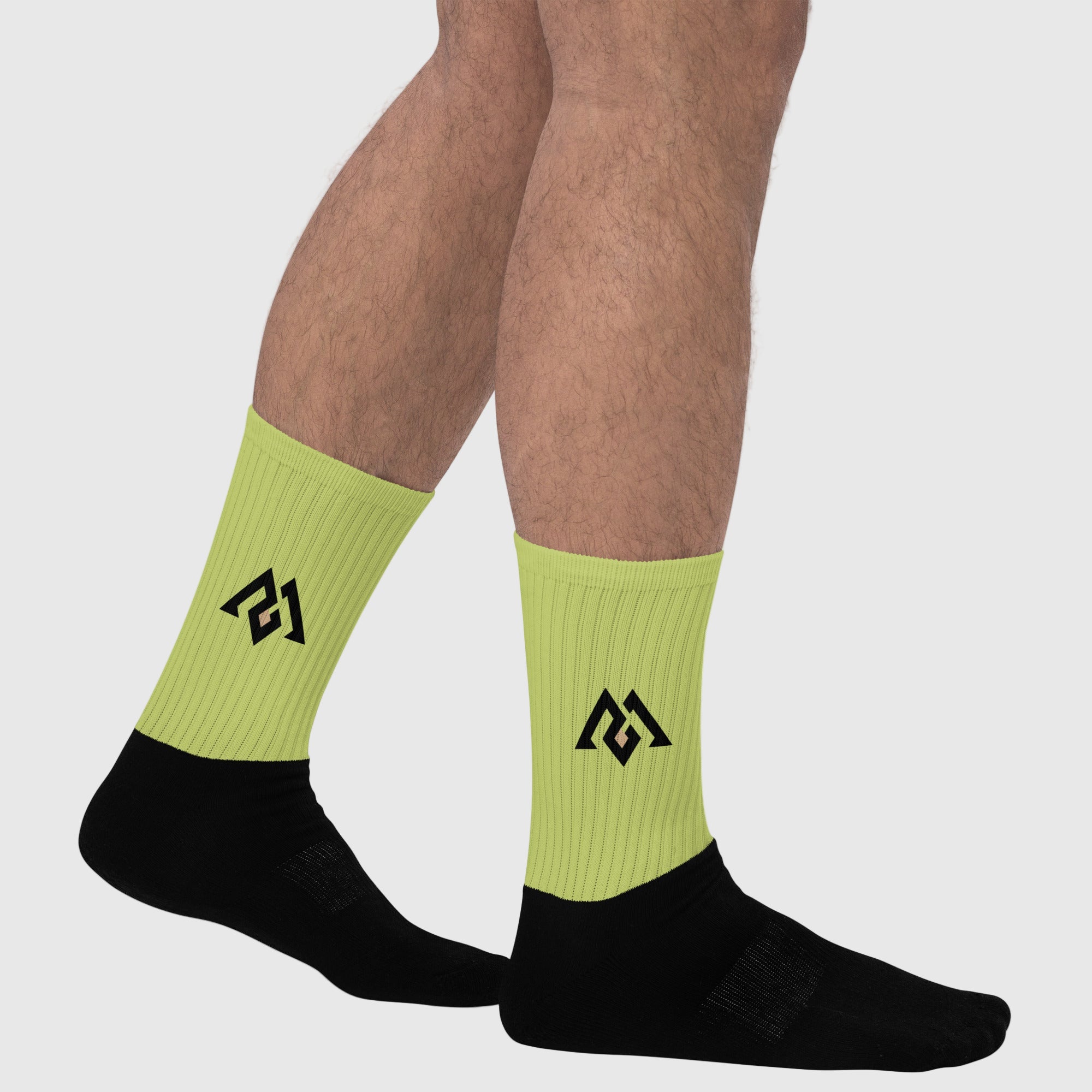 Close-up of Active Aegis Performance Crew Socks showcasing cushioned sole, ribbed upper, and breathable cotton blend — ideal for gym workouts, running, and everyday wear.