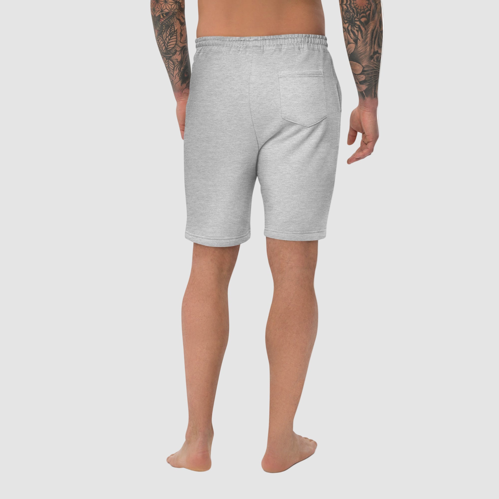 ActiveAegis Men’s Fleece Shorts in Burgundy – soft cotton-blend fleece gym shorts with adjustable waistband, perfect for workouts or casual wear.”