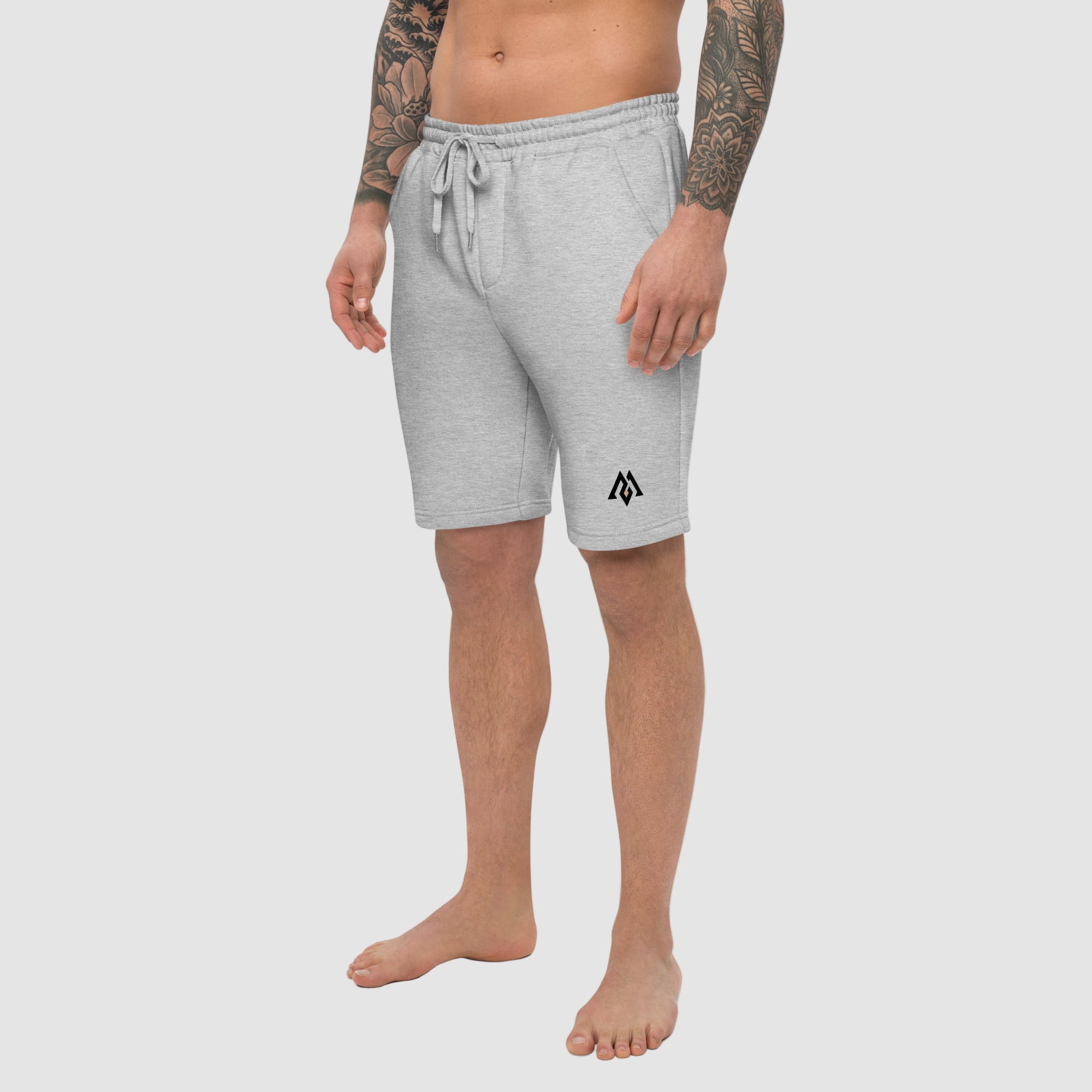 ActiveAegis Men’s Fleece Shorts in Burgundy – soft cotton-blend fleece gym shorts with adjustable waistband, perfect for workouts or casual wear.”