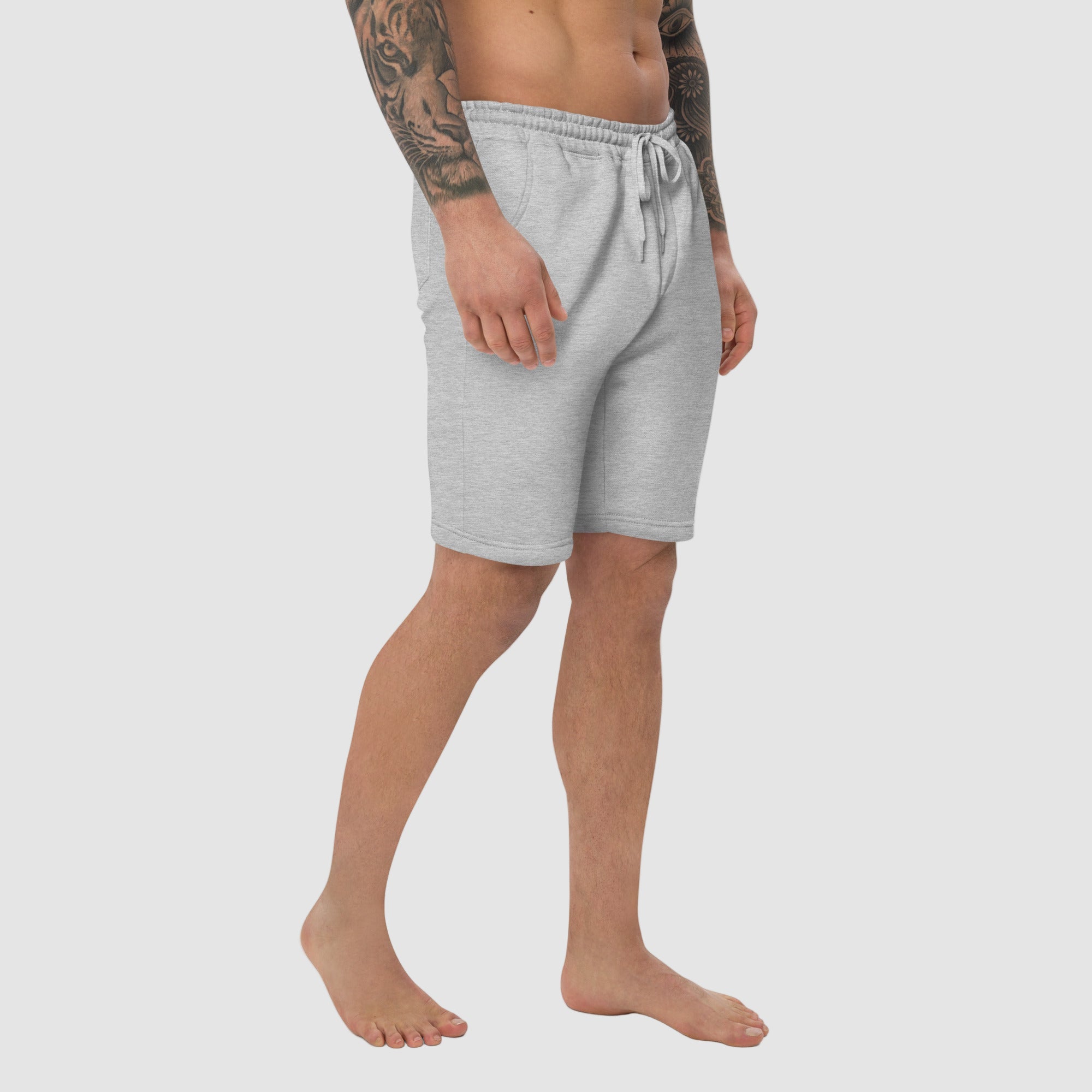 ActiveAegis Men’s Fleece Shorts in Burgundy – soft cotton-blend fleece gym shorts with adjustable waistband, perfect for workouts or casual wear.”