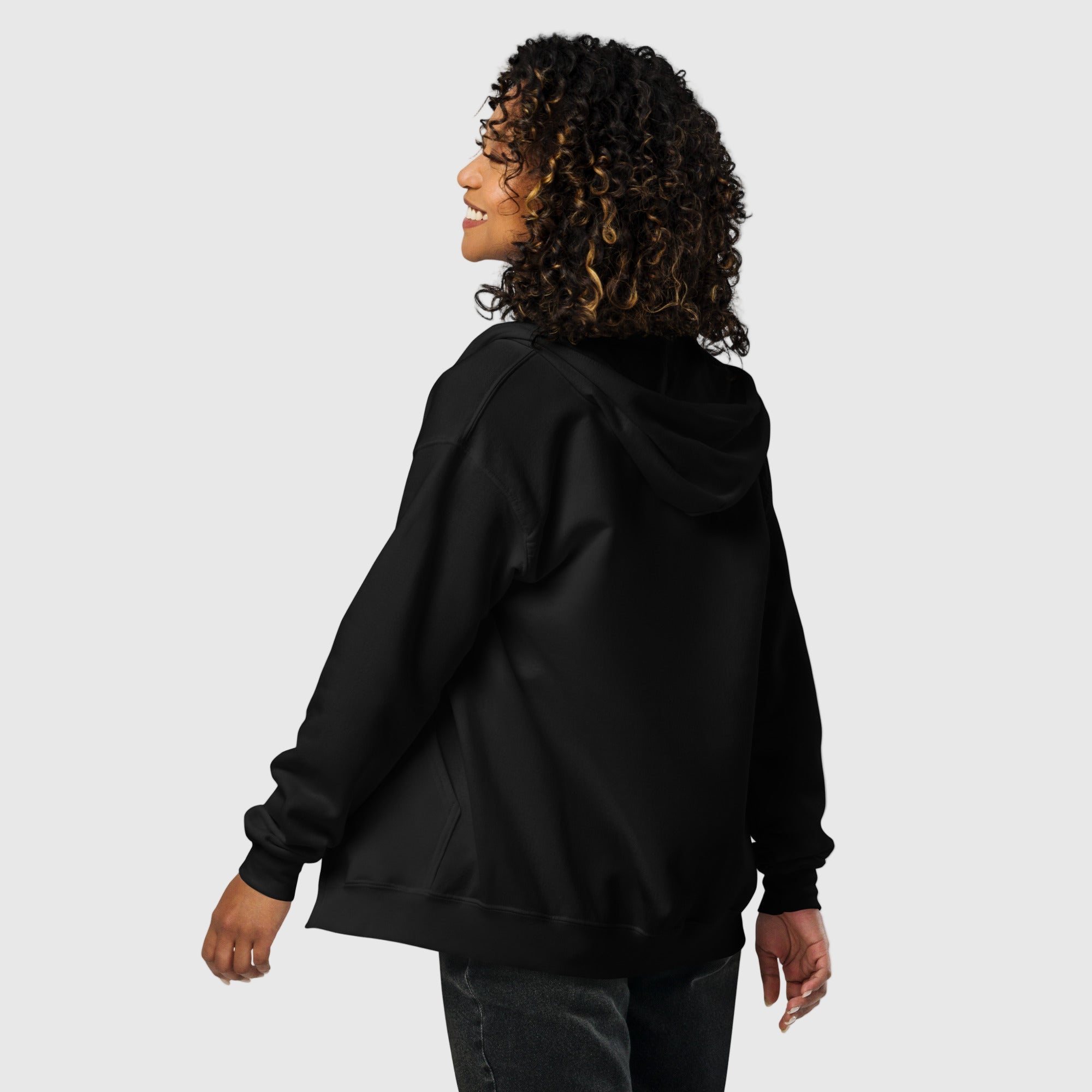 “Women’s heavy blend zip hoodie with soft fleece interior and minimalist Active Aegis logo — classic zip-up design for gym, streetwear, or everyday comfort.”